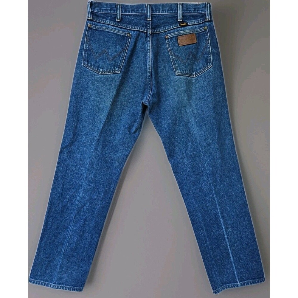Wrangler Icons USA Original Cowboy 11MWZ Men Western Starched Jeans 34x30 Read